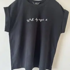 TO* b. by agnès b. ブラック半袖Tシャツ