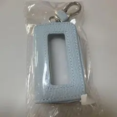 新品未使用 くすみブルー みずいろ キーケース