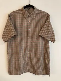 DAKS GOLFチェック柄 半袖シャツ