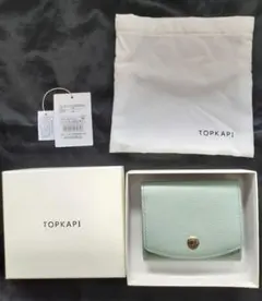新品　未使用　タグ付　TOPKAPI コロラート 角シボ型押し二つ折り財布
