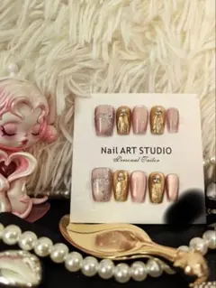 ネイルチップ　ニュアンスが可愛い♡ネイルチップ　前撮り　成人式　ニュアンス