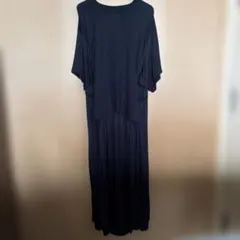 ＭＭ6 マルジェラ 黒カットソーワンピース 半袖 フレア