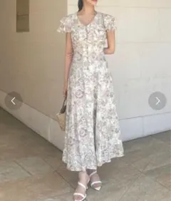 rienda 花柄ワンピース