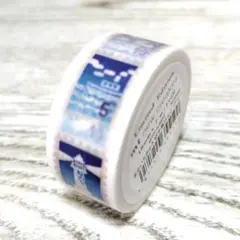 mt「切手風はんこ・ブルー」マスキングテープです。