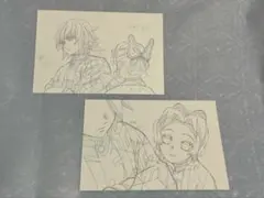 鬼滅の刃　予告原画ポストカード　冨岡義勇・胡蝶しのぶ