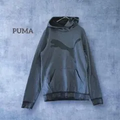 プーマ フーディ 裏起毛 パーカー トレーナー スウェット 裾ゴム 長袖 M