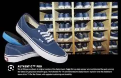 ★美品★Vans Pro オーセンティック50周年記念モデル ネイビー 27cm