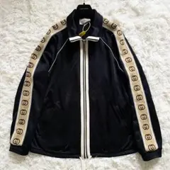 鑑定済み GUCCI GGロゴ ジップ ジャージ (日本のMサイズ相当) 鑑定済み GUCCI GGロゴ ジップ ジャージ (日本のMサイズ相当)