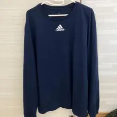 adidas 長袖 Tシャツ ネイビー