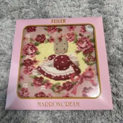 お顔厳選　FEILER サンリオ　マロンクリーム ハンカチ