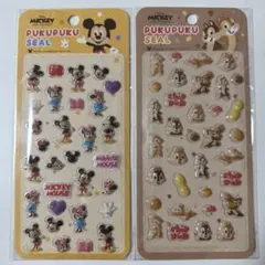 た*ん様 ディズニーぷくぷくシール　ミッキーミニー　チップとデール