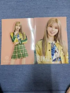 ローソン NiziUくじ  クリアファイル2枚セット賞　リク