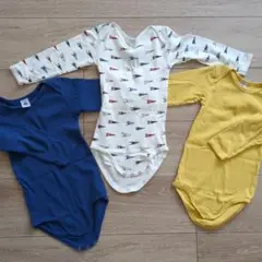 プチバトー　ロンパース3点セット　86cm　Petit Bateau