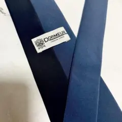 ドーメル dormeuil ネクタイ ツートーン ネイビー × ブルー