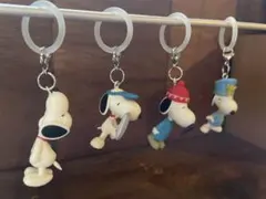 スヌーピー　チョコエッグ　めじるしチャーム　４体セット　★