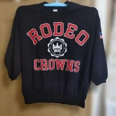 値下げ中　美品　RODEO CROWNS オーバーサイズスウェット ブラック