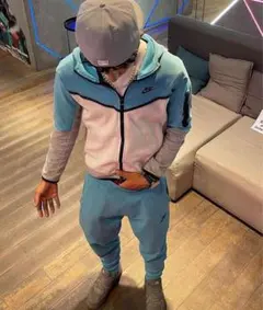 Nike テックフリースset up light blue(水色) M size