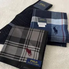 未使用品　ポロラルフローレン　ハンカチ2枚　＋　靴下　セット　紳士　チェック