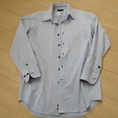 薄い青 長袖ワイシャツ 41-82