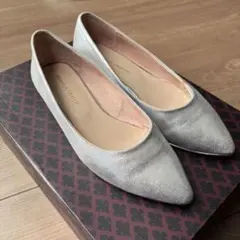 Oriental Traffic フラットシューズ シルバー ラメ　23cm