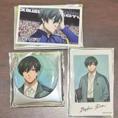 ブルーロック 糸師凛 まねきねこコラボ 缶バッジ　フォトカードセット