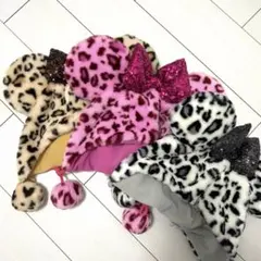 ディズニー ファンキャップ ヒョウ柄 3点セット