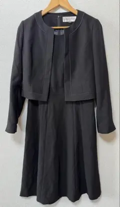 RYOKO KIKUCHI ブラックワンピース　スーツ・ジャケットセット　11