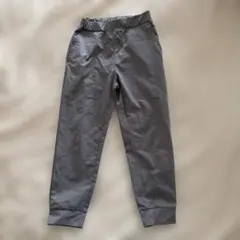 Uniqlo 130cm グレー 長ズボン ウエストゴム 裾リブ