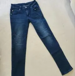 EDWIN GEV306 ペイント加工 デニムパンツ XSのサムネイル