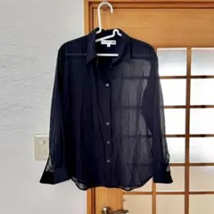 【美品】ユニクロ　イネス　シアーシャツ　Mサイズ