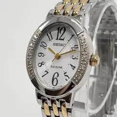 SEIKO セイコー エクセリーヌ V117-0AY0 ソーラー ダイヤ10Pのサムネイル