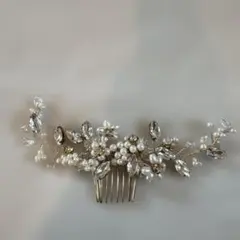 ヘッドドレス ヘアコーム パール ビジュー