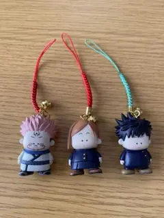 呪術廻戦　根付ますこっと ストラップ★3個セット