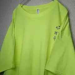 アメリカ古着 ジャージーズ 企業ロゴ 半袖 Tシャツ 蛍光色 3XL