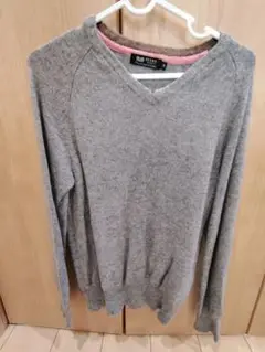 BEAMS HEARTS グレー Vネックセーター M