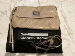 GIANNI CHIARINI ベージュレザー3wayバッグ