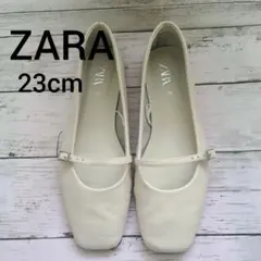 ZARA 　フラットシューズ　レザー　36　23cm