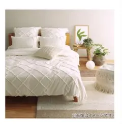 ニトリ　ひもなしラクラク掛け布団カバー　シングル(Nグリップヨナ ) 2枚