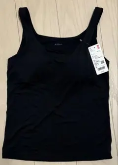 ユニクロ　エアリズム　ブラタンクトップ　ブラック　S タグ付き