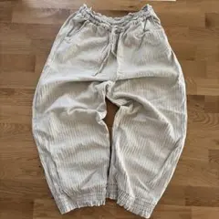 週末値下げ☆Samansa Mos2裾ゴム ベージュ カジュアルパンツ