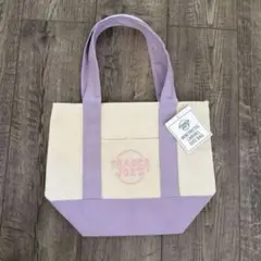 Trader Joe's トレジョ ミニトートバッグ　パープル