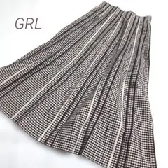 専用　2点　グレイル　幾何学模様　ウエストゴム　ニットロングスカート