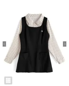 （at2569）GRLスクエアネックノー スリーブミニワンピースセットアップ