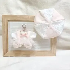 ぬい服　ちびぬい服　レースたっぷりコーデ　ピンク　NO101