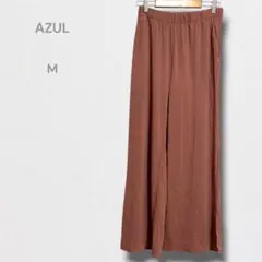 アズール ワイドパンツ イージーパンツ ウエストゴム きれいめ 上品 M