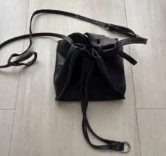 本革　巾着バッグ