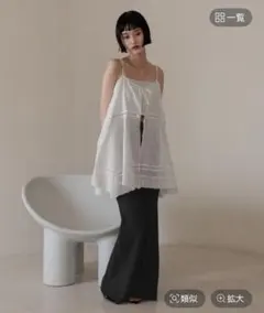 ローリーズファーム 2WAYコットンレースミニワンピース アイボリー ホワイト