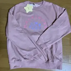 Disney ミッキー ミニー トレーナー L ピンク