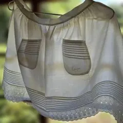 KENZO エプロン ホワイト 刺繍入りのサムネイル