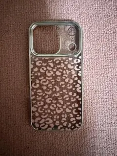 iPhone用ケース ヒョウ柄 クリア